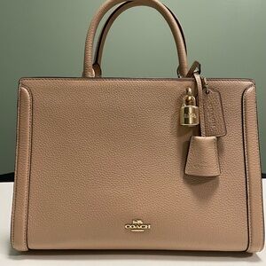 Coach Beige Leather Purse